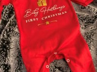 Red-romper-suit-personalised