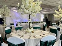 blossom-trees-with-hunter-green-taffeta